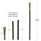 Antique Gold Walking Cane - Elegant Vintage Prop Stick Dress Canes Costume Accessories for All Ages